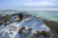 The Roaches.Â A digital oil painting of a winter landscape in the Peak District National Park, UK